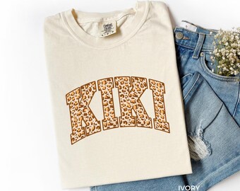 Floral Kiki Grandma Shirt, Custom Name Birthday Gift