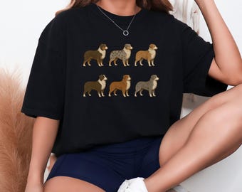 Comfort Colors Australian Shepherd T-Shirt, Dog Lover Tee, Pet Owner Gift, Puppy Lover Shirt