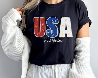 USA 250th Anniversary Independence Day Shirt, 4th July Tee