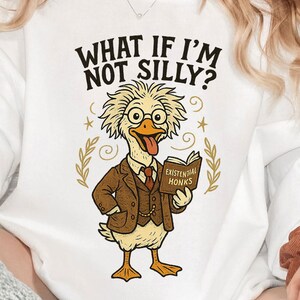 What If I&#39;m Not Silly PNG Bundle – 11 Funny Goostein Sarcastic Goose Shirt Designs, Retro Nerd Humor, Silly Goose Meme Shirt Clipart,