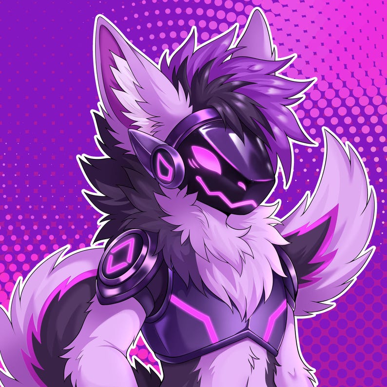 Custom Furry Art Commission | Personalized Anthro Character Portrait (Digital File) image 2