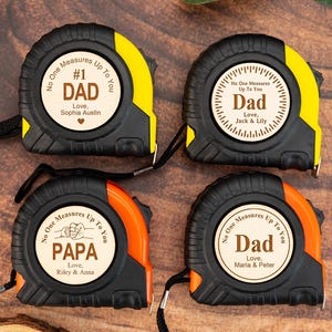 Personalized Father’s Day Gifts,No One Measures Up Tape Measure,Engraved Measure Tape Measure,Gift For Dad Grandpa Husband,Gift For Him