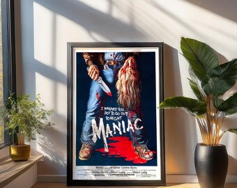 Maniac 1980 Movie Poster, Classic Horror Film Wall Art - Etsy