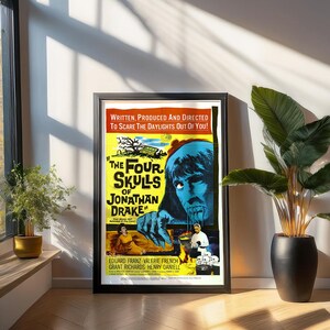 Vintage Horror Movie Poster Birthday Gift For Husband Classic Horror Film Wall Art Gift For Father Gothic Wall Print Gift For Friend