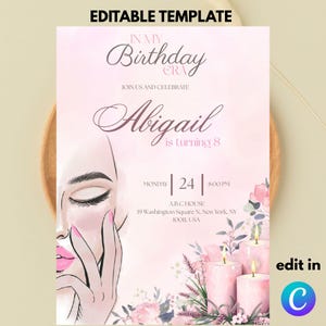 Editable In My Birthday Era Birthday Invitation Template, Birthday Eras Invite, Trendy Birthday Era Invitation, Birthday Era Digital Invite.