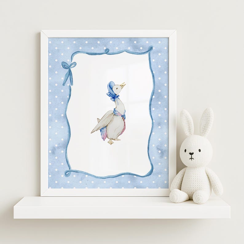 Peter Rabbit, Jemima Puddleduck, Nursery Watercolor With Personalized ...