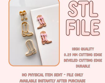 Cowboy Romance STL Clay Cutter Digital File