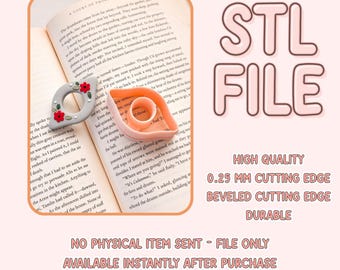 May include: STL file for 3D printing of a high-quality eye-shaped cookie cutter with a 0.25 mm cutting edge. The cutter is pink and has a beveled cutting edge. The text "STL FILE" is in pink letters on a white background. The text "HIGH QUALITY", "0.25 MM CUTTING EDGE", "BEVELED CUTTING EDGE", and "DURABLE" is in black letters on a white background. The text "NO PHYSICAL ITEM SENT - FILE ONLY", "AVAILABLE INSTANTLY AFTER PURCHASE", and "NOT FOR PRINTED RESALE - PERSONAL USE ONLY" is in black letters on a white background.