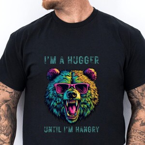 Färgglad björn-t-shirt | Rolig pappa-tröja | Maken björnen | Fars dag-tröja | Present till pappa | Pappa-tröja 2025 | Pappas födelsedagspresent