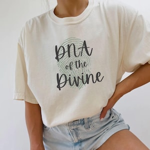 DNA of the Divine Spiritual T-Shirt | Spiritual Awakening Shirt | Fingerprint Design Shirt for Spiritual Seekers