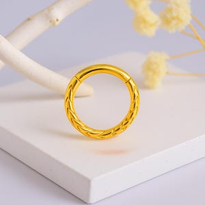 Piercing du septum classique • Acier chirurgical 316L 16 g • design élégant et simple • bijoux de septum hypoallergéniques • cadeau parfait pour elle