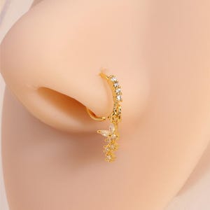Nose Butterfly piercing – Dainty Cartilage-Inspired Nose Ring, Minimalist Jewelry, Hypoallergenic, Gift , Elegant Piercing, high quality