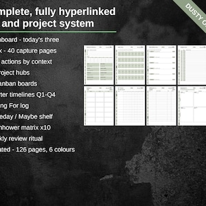Contents list of the Work OS system with a grid of ten page thumbnails
