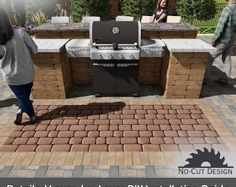 Diseño de estación de parrilla Iris - Estación de parrilla para armar usted mismo - Guía de instalación paso a paso - Descarga digital