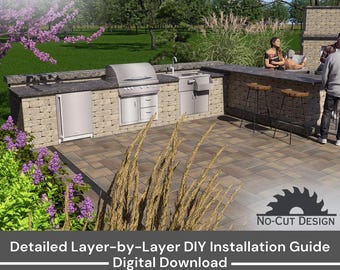 Harmony Outdoor Kitchen Design - DIY Outdoor Kitchen Plans - Step-by-Step Outdoor Kitchen Installation Guide - Digital Download