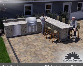 Storm Outdoor Kitchen Design - DIY Outdoor Kitchen Plans - Step-by-Step Installation Guide - Digital Download