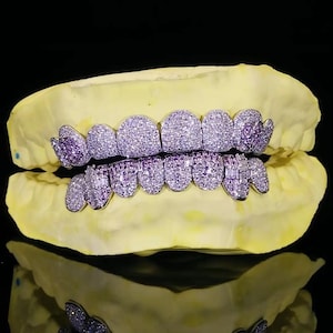 Custom Fit Grillz Honeycomb Cross Grillz with Real S925 Sterling Silver VVS Moissanite With Free Mold Kits Personalised Rapper Gift for Him