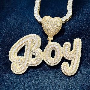 Colgante de corazón personalizado con circonita cúbica brillante en plata de ley, regalo especial, delicado, collar con dije atrevido, cadena de cuerda gratis.