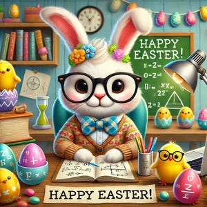 Fröhliche Osterkarte! Professor-Edition!