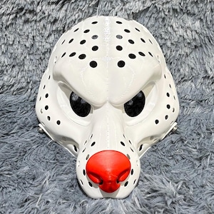 Dingo Grump Head Base Skull Puppy Dog Fursuit Head Base 3D Printed Detachable Moving Jaw Costume Cosplay Furry Animal Eyeblanks Nose Teeth