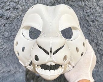 Geitenmasker Harige zwarte Phillip Fursuit hoofdbasis Baphomet schedel 3D-geprint bewegende kaaktanden dierlijke oogkleppen kostuum cosplay LARP accessoires