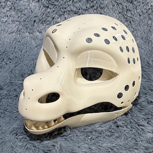 Tridrg Dragon Head Base Mask Fantasy Dragonborn Warrior Fursuit Frame Moveable Jaw Make Your Own 3D Printed Perfect For Cosplay Design Gift