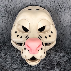 Bear Head Base Furry Skull Mask Caniform Forsona DIY Fursuit 3D Printed With Moveable Jaw Cosplay Halloween Animal Theme  Carnival Equipment
