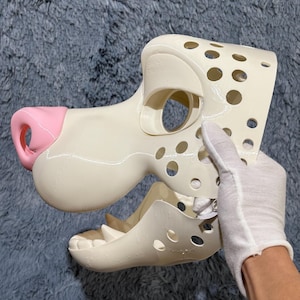 Pitbull Dog Furry Head Base Mask Skull Wolf Toony K9 Canine Furry Fursuit Moving Jaw 3D Printed Unique Original DIY Halloween Costume PLA