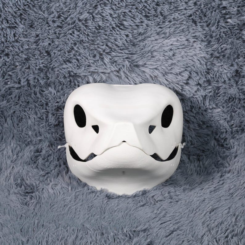 Snake Skull Fursuit Base Detachable Jaw Retractable Fangs Python Viper ...