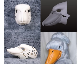 ケモノファースーツヘッド：可動式顎、頭蓋骨ベースコスプレ - Etsy 日本