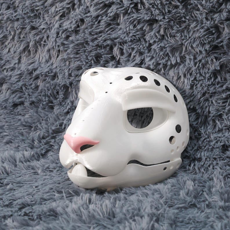Wild Bunny Fursuit Head Base Toony Fierce Rabbit Mask With Movable Jaw ...