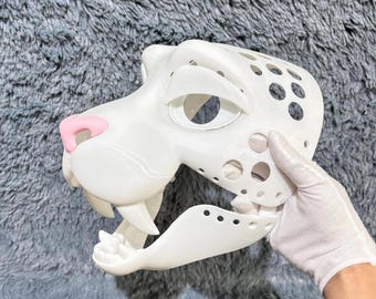 ケモノファースーツヘッド：可動式顎、頭蓋骨ベースコスプレ - Etsy 日本