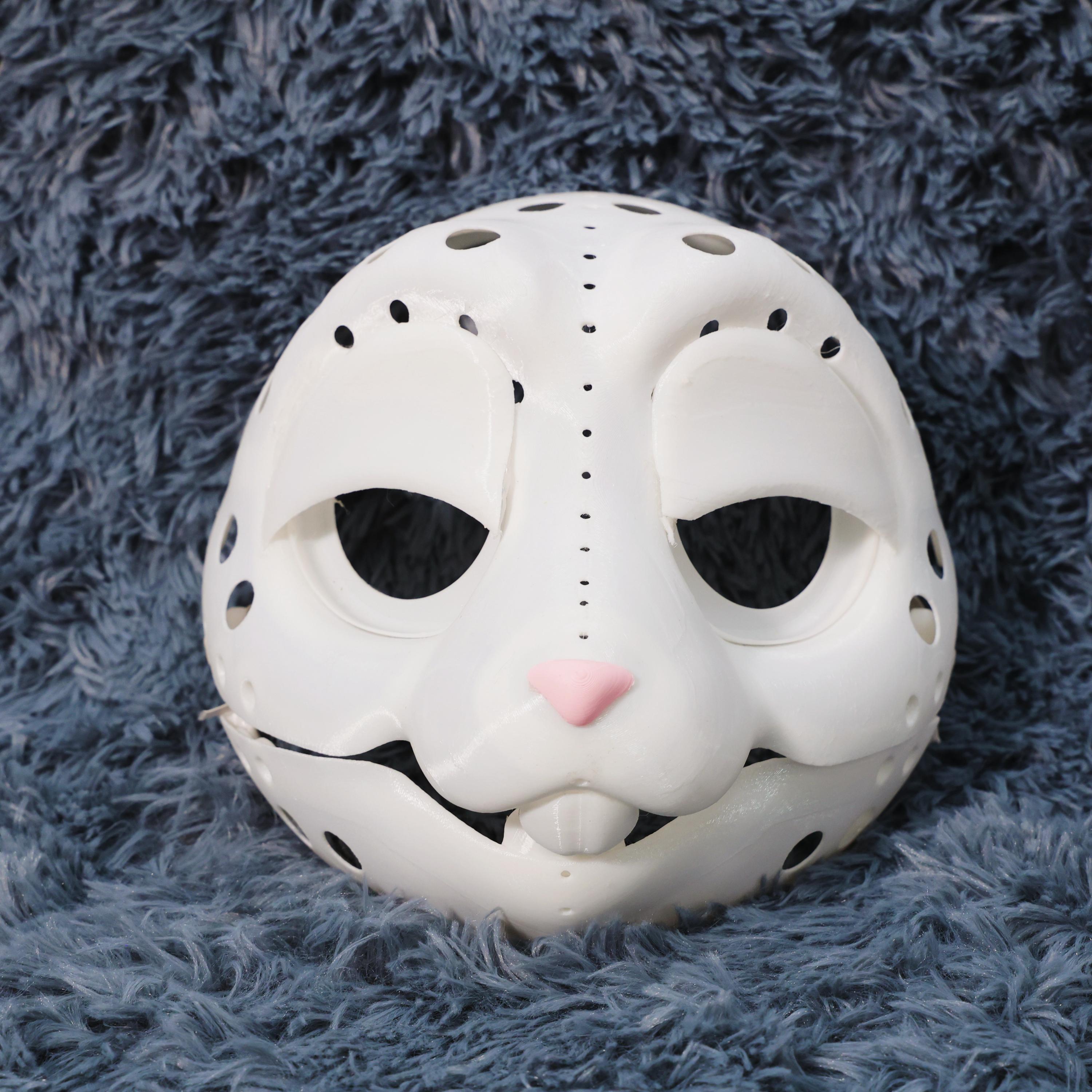 Bunny Skull Fursuit Mask Base DIY Rabbit Head With Movable Jaw Eyelids ...