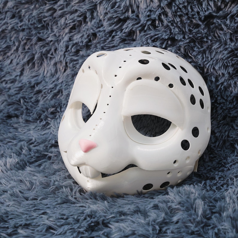 Bunny Skull Fursuit Mask Base DIY Rabbit Head With Movable Jaw Eyelids ...