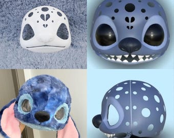 可動式まぶた付き着ぐるみケモノヘッド：スカルベースコスプレ - Etsy 日本