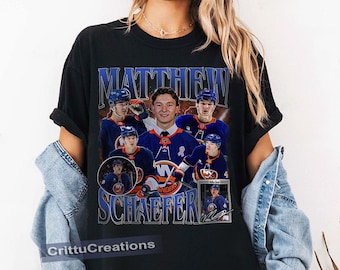 Vintage Matthew Schaefer shirt, New York Hockey Sweatshirt, Hockey Fan Shirt, Schaefer t-shirt, Bootleg Rap tee, Comfort Color