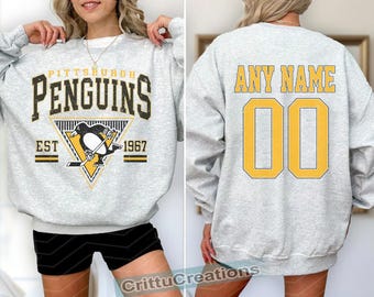 Pittsburgh Penguins Sweatshirt | Pittsburgh Penguins Hoodie | Vintage Pittsburgh Hockey-T-Shirt | Personalisierte Pittsburgh Hockey | Hockey Geschenk