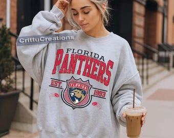 Florida Panthers Sweatshirt Vintage, Florida Hockey Fan Shirt, Game Day Ice Hockey Gift