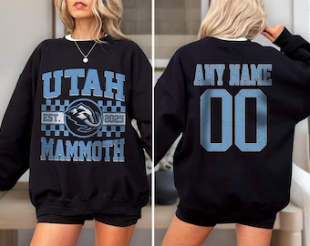 Utah  Mammoth  Hockey Sweatshirt , Vintage  Mammoth  T shirt, Utah Hockey Fan shirt, Hockey Sweatshirt,  Mammoth  Hockey youth sweater