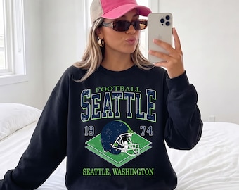 Vintage Seattle  Football Sweatshirt, Seattle  Football Shirt, Seattle  Shirt gifts for fans, Men's And Women's Shirts