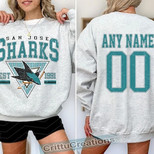 San Jose Sharks tröja | San Jose Sharks hoodie | Vintage San Jose Hockey t-shirt | Personlig San Jose hockeytröja | Hockeypresent