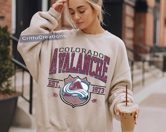 Colorado Avalanche Sweatshirt Vintage, Colorado Hockey Fan Shirt, Game Day Ice Hockey Gift