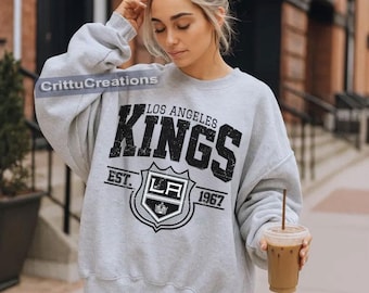 Los Angeles Kings Sweatshirt Vintage, Los Hockey Fan Shirt, Game Day Ice Hockey Gift