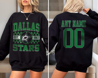 Dallas Stars Hockey Sweatshirt , Vintage Stars T shirt, Dallas Hockey Fan shirt, Hockey Sweatshirt, Stars Hockey youth sweater