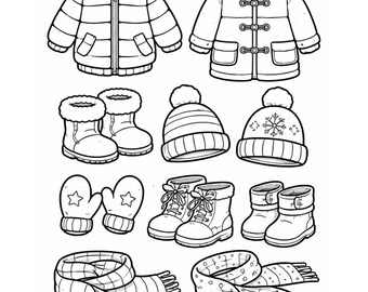 20 páginas para colorear de invierno, hojas para colorear navideñas imprimibles para niños, divertido libro de actividades descargable digitalmente, acogedor para colorear de temporada.