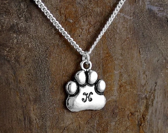 Paw Print Necklace, Dog Cat Paw, Personalized Gifts, Fur Baby, Pet Remembrance, Pet, Love My Dog Cat, Pet Lover Jewelry, Pet Lover Gifts