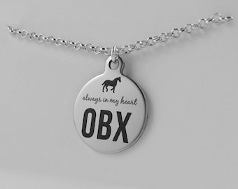 Outer Banks, OBX, Always in my heart, horses, keepsake jewelry, travel, vacation, memories, OBX Gift, Outer Banks Gift, North Carolina