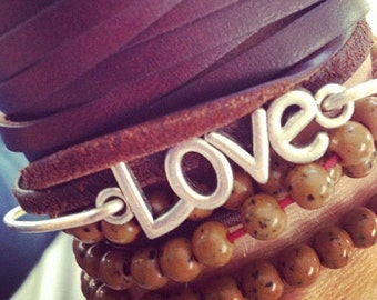 Love Bangle Bracelet, Bangle, Stack, Stacking, Layering, Custom Size, Jewelry, Gifts, Made With Love, Silver, Made in the USA, Animal Rescue