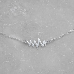 Heartbeat Necklace: EKG Pulse Jewelry, Doctor Nurse Gift