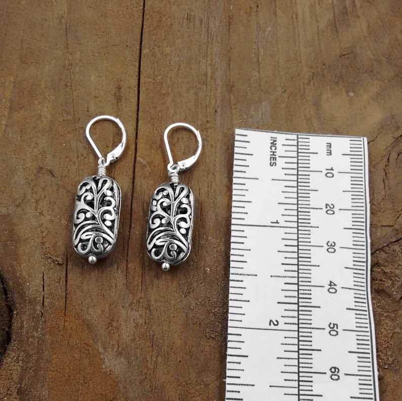 FILIGREE EARRINGS, Personalized Jewelry, custom jewelry, nickel free jewelry, unique jewelry, gifts for her, I Love My Dog Jewelry, Causes image 4